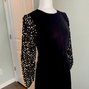 Women’s black sequin formal maxi dress